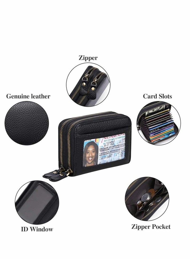 سيوسي حاملي بطاقات الائتمان محافظ جلدية صغيرة RFID blocking حاملي بطاقات الائتمان حقائب جلدية RFID جلد البقر الأرغن تصميم محافظ صفر البنك بطاقة تخزين الحقائب - Image 4