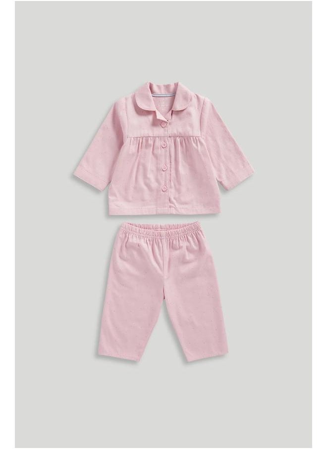 Pink Spot Woven Baby Pyjamas - pzsku/Z91963C7B75787C2F9CDFZ/45/_/1737980782/bbb4b622-332c-42ab-9262-d1fea0afca77