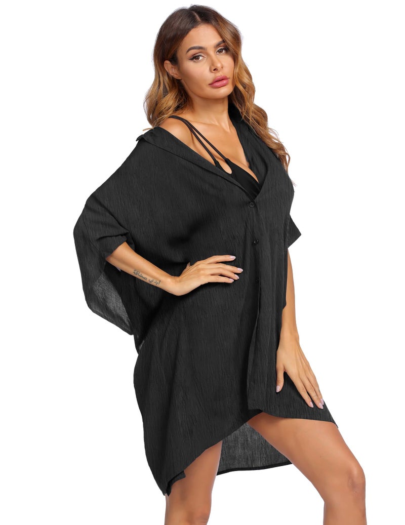Ekouaer Bikini Beach Cover Ups Women Summer Beachwear Swimwear Bathing Suit Coverups,XX-Large - Image 3