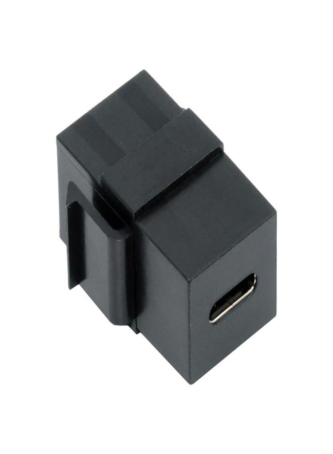 cablecc 480Mbps USB2.0 USB-C Female to Type-C Female Extension Keystone Jack Coupler Adapter for Wall Plate Panel USB Cable - Image 1