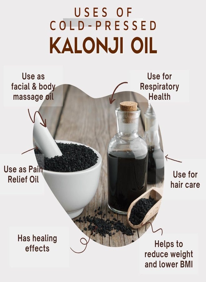 COCO CRUSH Cold Pressed Kalonji Black Seed Oil | Extra Virgin Nigella Sativa | Stimulates Hair Growth, Stops Hair Fall | 100% Pure & Natural (100ml) - Image 4