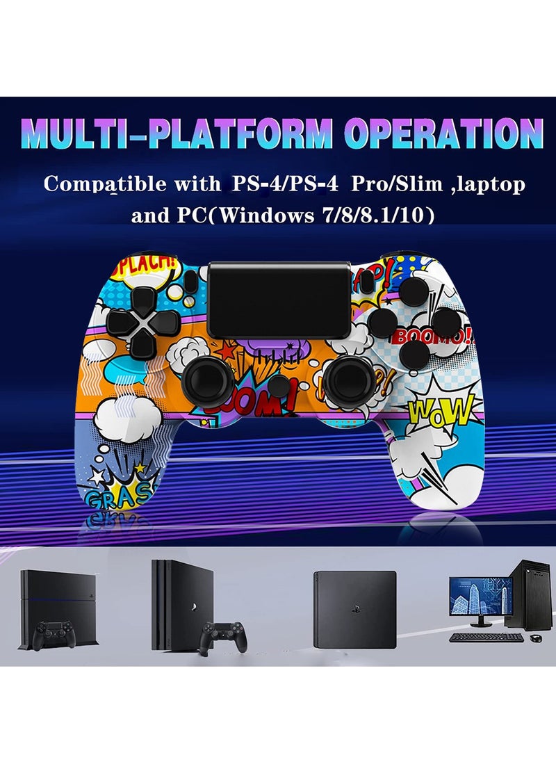 Camouflage Wireless Controller for PlayStation 4/PC/Steam with Gyroscope and Dual Vibration