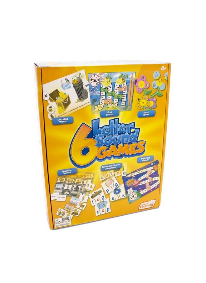 Junior Learning Junior Learning Different Letter Sound Games (Set of 6), Multi (JL400)  - Image 1