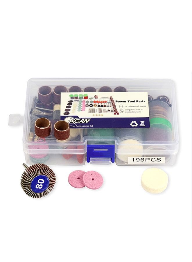 196-Piece Power Electric Grinder Set Multicolour - Image 3