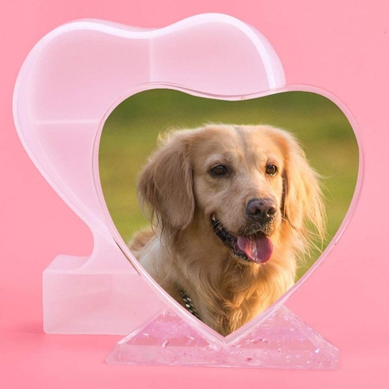 SNOOGG ™Heart Shape Photo Display Stand Silicone Moulds Use for Resin Casting for Event, Resin Art, Wedding,Valentine,Anniversary Gift - Image 2