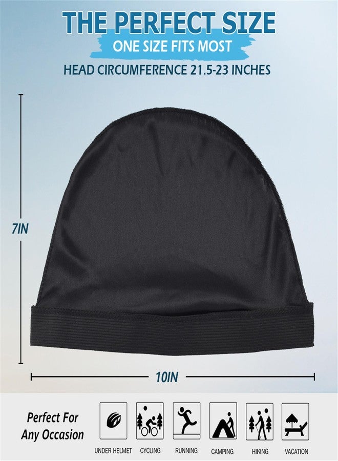 Headshion 4 Pack Wave Cap for Men 360 Waves Black - Image 3