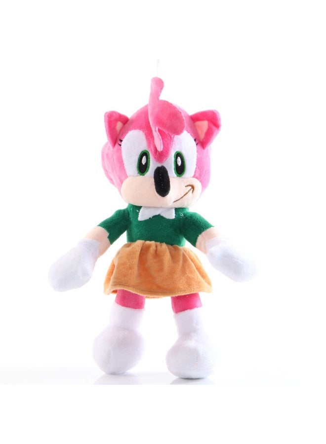 هالامودو الوردي سرعة هيدج بلوش لعبة ، لطيف أنيمي دمية ديكور المنزل هدية للولاد البنات الأطفال عيد ميلاد 26 سم - Image 1