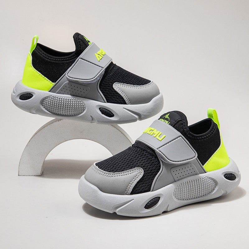Boys'' Shoes 2025 New Autumn Casual Shoes Mesh Shoes Breathable Slip-On Children''s Shoes Kids'' Sneakers Lightweight Trendy Brand - Image 2