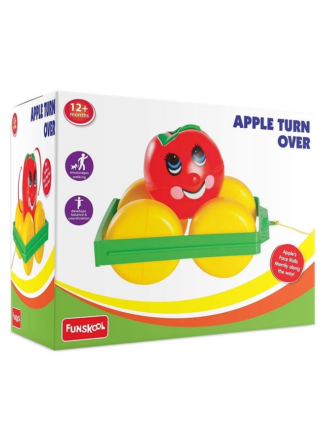 Giggles Funskool, Apple Turnover, Pull Along Toy, Encourages Walking, Rattling Sound, 12 Months & Above, Infant and Preschool Toys - Image 2