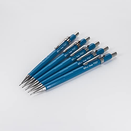 Pentel Sharp Mechanical Pencil 07mm Blue Barrel 5 Pack - Image 3
