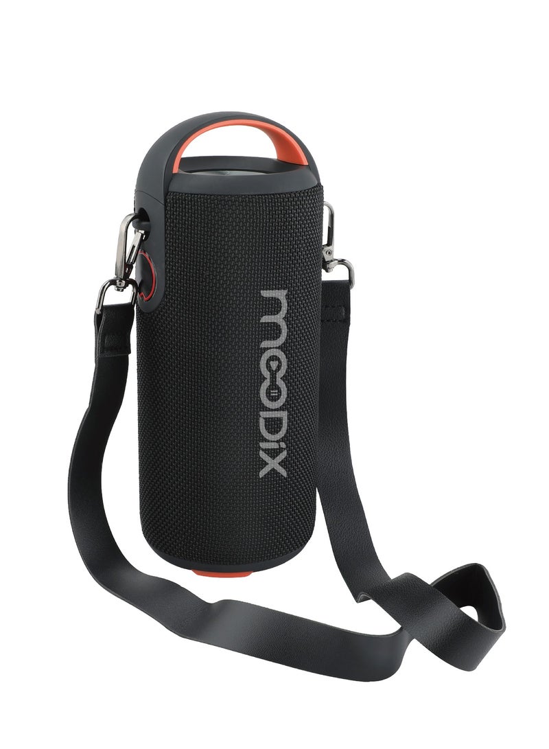 موديكس مكبر صوت بلوتوث Moodix KI23KS162 مقاوم للماء مع فتحة بطاقة TF ومنفذ USB، أسود - Image 2