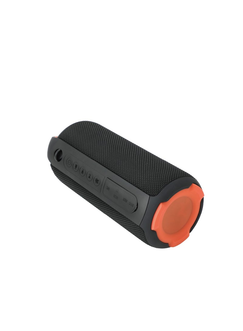 موديكس مكبر صوت بلوتوث Moodix KI23KS162 مقاوم للماء مع فتحة بطاقة TF ومنفذ USB، أسود - Image 3