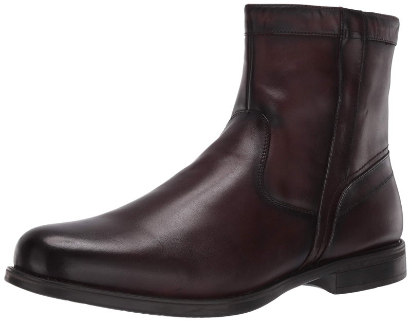 Florsheim mens Medfield Plain Toe Zip Fashion Boot, Brown, 8.5 Wide US - Image 4