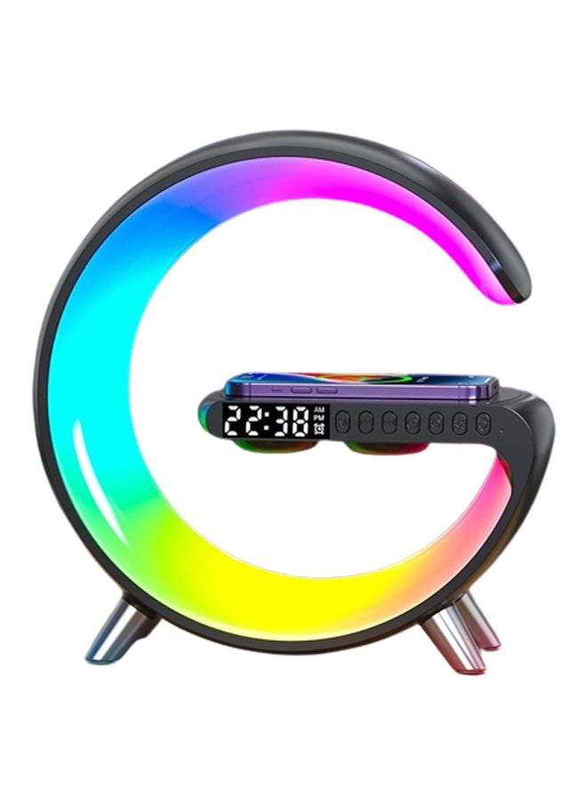 ZCM-HAPPY - Big G Shape Audio Bluetooth Speaker Atmosphere Lamp with Wireless Charger and App Control - Image 1