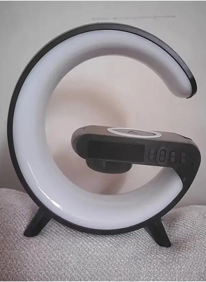 ZCM-HAPPY - Big G Shape Audio Bluetooth Speaker Atmosphere Lamp with Wireless Charger and App Control - Image 1