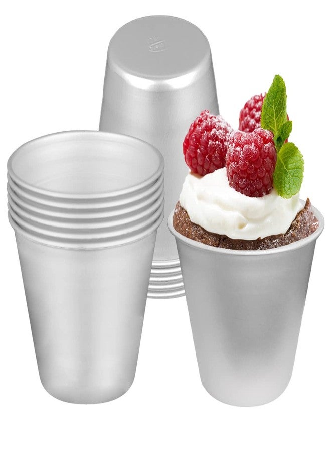 FRIGIIRE 12 Pieces Pudding Molds for Baking Single Muffin Tin Cupcake Tin Ramekins Cups Nonstick Souffle Darioles Mould Aluminum,3.15 inch Height - Image 2