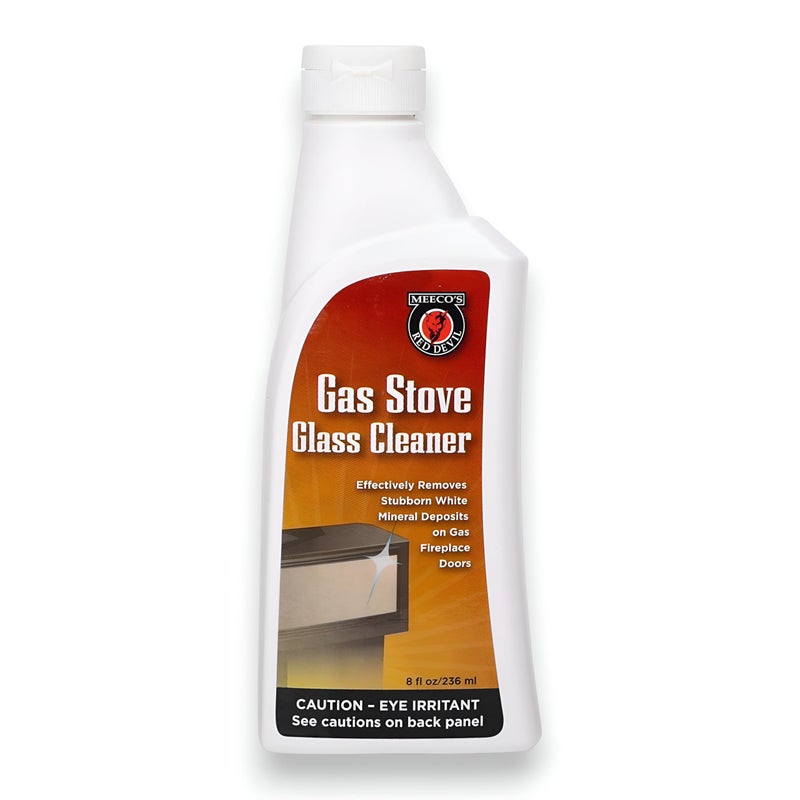 MEECO'S RED DEVIL 710 Gas Stove Glass Cleaner - Quickly & Easily Removes Stubborn White Mineral Deposits from Gas Fireplace or Stove Glass (8 fl oz) - Made in the USA - Image 3
