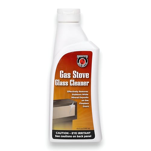 MEECO'S RED DEVIL 710 Gas Stove Glass Cleaner - Quickly & Easily Removes Stubborn White Mineral Deposits from Gas Fireplace or Stove Glass (8 fl oz) - Made in the USA - Image 1