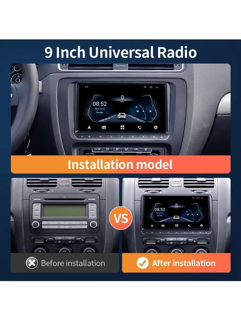 Vierex Android Screen For VW Volkswagen Passat Tiguan Golf Polo Octavia Skoda Touran 4GB RAM Support Apple Carplay Android Auto Wireless SIM Card DSP AHD Camera Included Bluetooth - Image 2