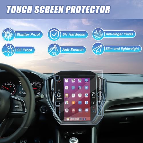 Daeiclru Screen Protector for 2022 Subaru WRX/2024 Subaru Crosstrek/2022 2023 Subaru WRX STARLINK, 11.6-inch Multimedia Navigation Tempered Glass Center Touch Screen Protector - Image 2
