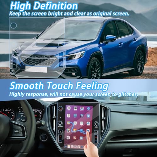 Daeiclru Screen Protector for 2022 Subaru WRX/2024 Subaru Crosstrek/2022 2023 Subaru WRX STARLINK, 11.6-inch Multimedia Navigation Tempered Glass Center Touch Screen Protector - Image 5