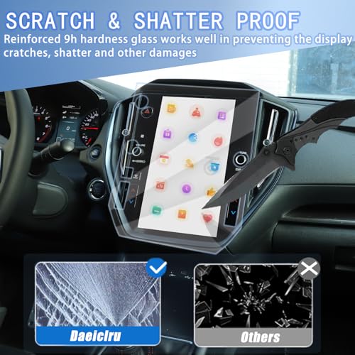 Daeiclru Screen Protector for 2022 Subaru WRX/2024 Subaru Crosstrek/2022 2023 Subaru WRX STARLINK, 11.6-inch Multimedia Navigation Tempered Glass Center Touch Screen Protector - Image 4