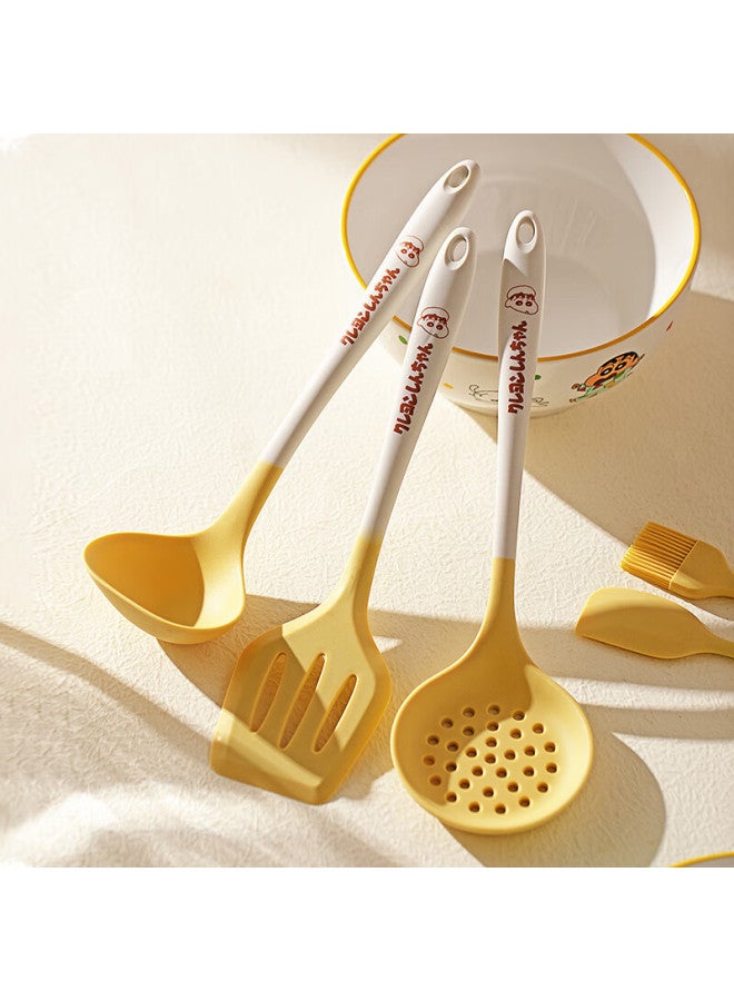 MDZF SWEET HOME Modern Housewife [crayon Shin-chan] Silicone Spatula, Household Cooking And Soup Ladle, Non-stick Pan Spatula, Specialized Kitchen Utensil, Silicone Basting Brush  - Image 4