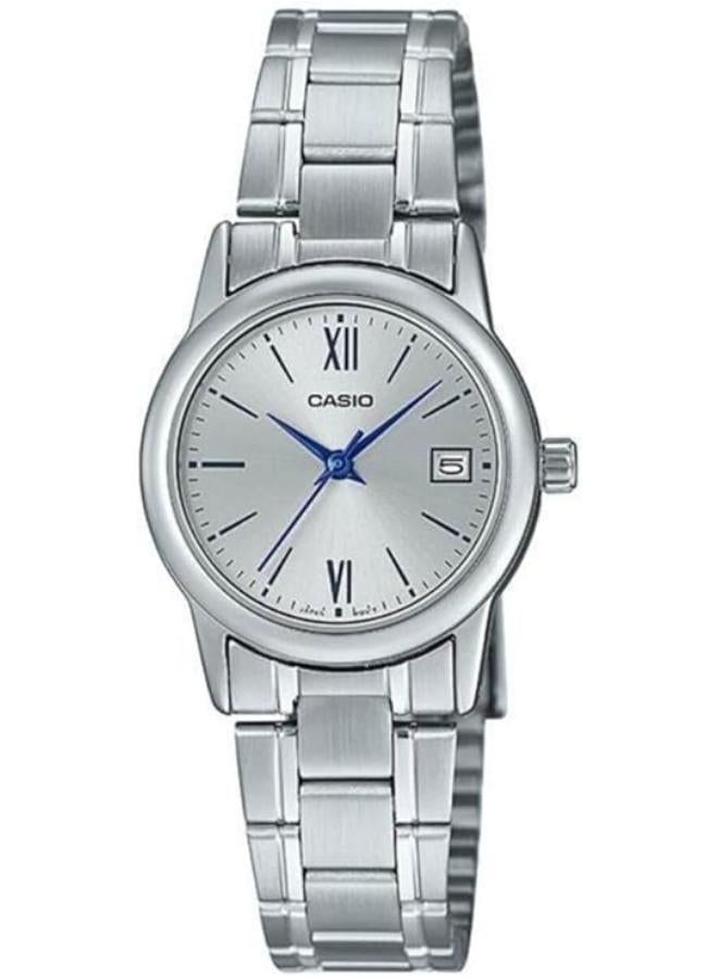 Casio Watch for Women LTP-V002D-7B3UDF Analog Stainless Steel Band Silver - Image 1