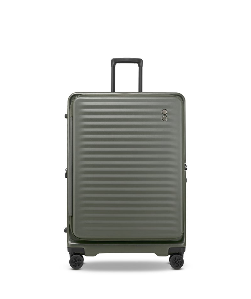 Echolac Celestra FA+ 28 Inch Expandable Large Check-In Luggage Trolley Deep Olive 76cm - Image 1