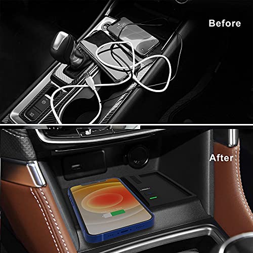 COTAZA Wireless Charger for Subaru Forester 2024 2023 2019 2020 2021 2022,for Subaru Crosstrek Accessories 2018-2023,for Subaru Impreza 2017-2023 Center Console Organizer Wireless Charging - Image 4