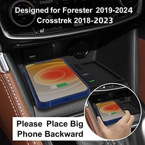COTAZA Wireless Charger for Subaru Forester 2024 2023 2019 2020 2021 2022,for Subaru Crosstrek Accessories 2018-2023,for Subaru Impreza 2017-2023 Center Console Organizer Wireless Charging - Image 5