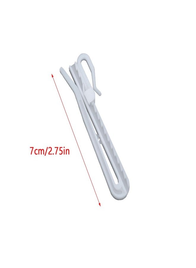 UtySty 40 Pack Curtain Hooks Drapes Hanger Adjustable Shorten Hanging Hook Pinch Pleat Clip Holder Pleater Drapery Prong Pin for Window Door Shower Curtains Rod Ring Pleated Ratchet System - Image 2