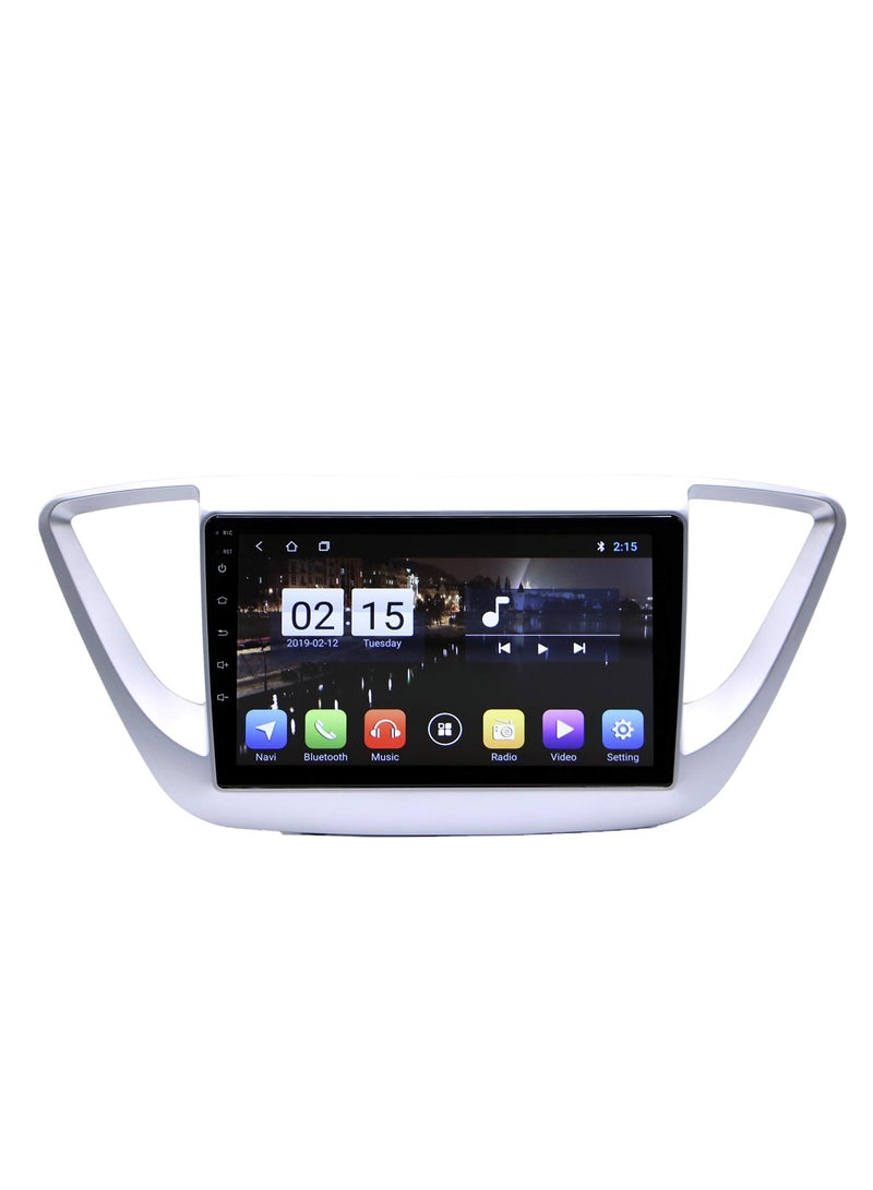 شاشة أندرويد لهيونداي أكسنت 2016-2018 ثماني النواة 2 جيجا رام 32 جيجا روم تدعم Apple Car Play - Android Auto Wireless