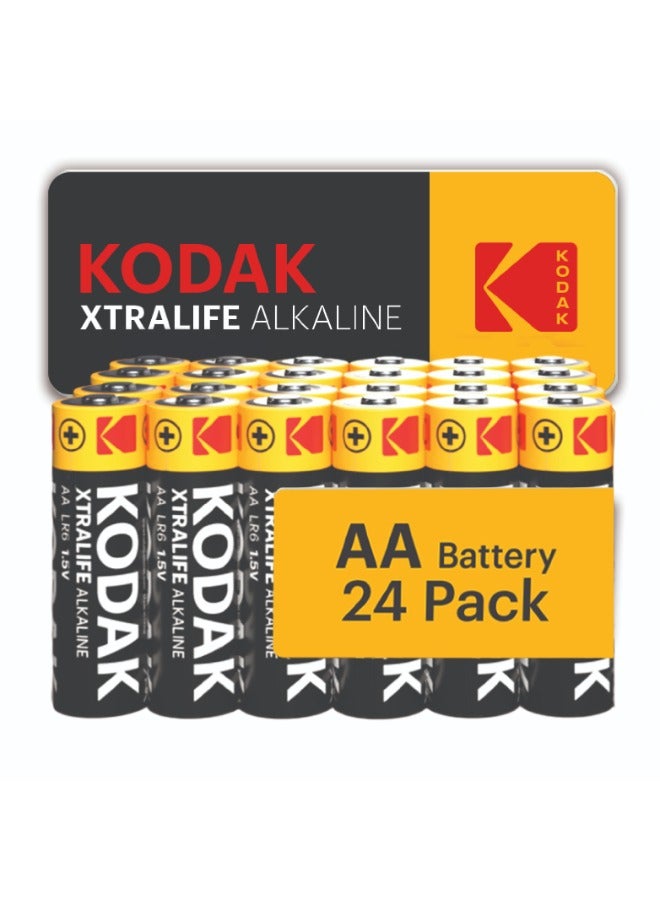 Kodak 24 Pack Alkaline AA Long Lasting Batteries - Image 1
