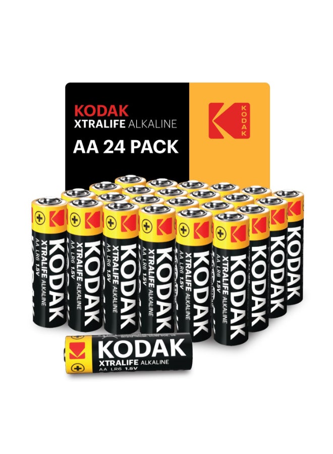 Kodak 24 Pack Alkaline AA Long Lasting Batteries - Image 1