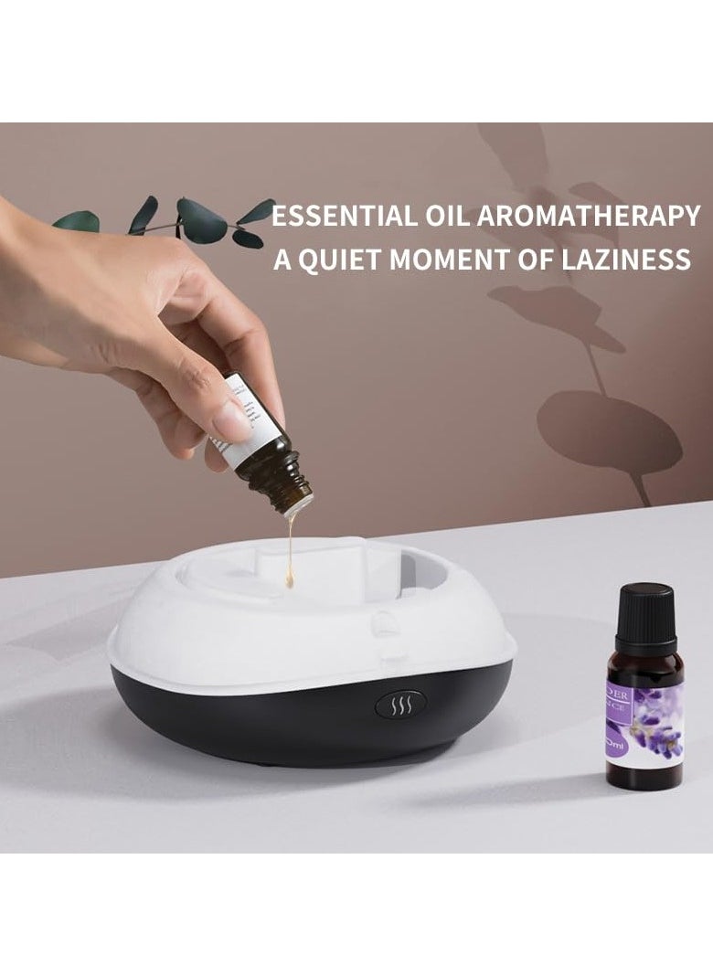 Alruht Flame Essential Oil Diffuser, 200ML Ultrasonic Aromatherapy Mist Humidifier with Mute Design, Waterless Auto Shut Off, 7 Soothing LED Lights for Office, Home, and Bedroom Ambiance, Black  - Image 4