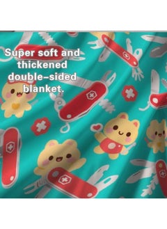 General Baby and children's cartoon flannel thin blanket (warm and comfortable, suitable for sleep, game use) 70cm*100cm - 699  - Image 5