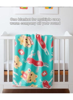 General Baby and children's cartoon flannel thin blanket (warm and comfortable, suitable for sleep, game use) 70cm*100cm - 699  - Image 3