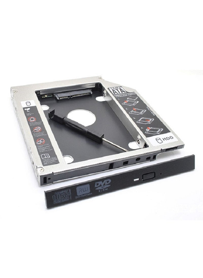 HDD - Universal 12.7MM Aluminium Alloy External SSD Hard Drive Enclosure Laptop 2.5 inch SATA I/II/III Solid State Drive Bracket - Image 1