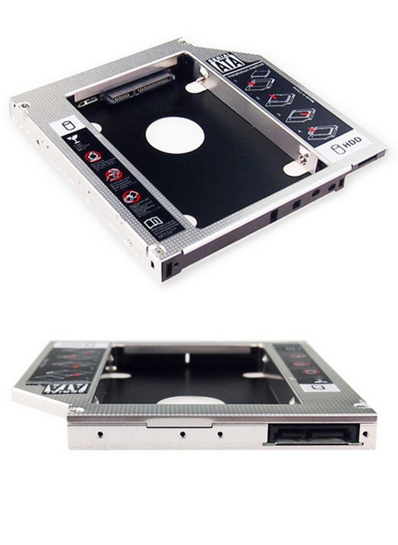 HDD - Universal 12.7MM Aluminium Alloy External SSD Hard Drive Enclosure Laptop 2.5 inch SATA I/II/III Solid State Drive Bracket - Image 1