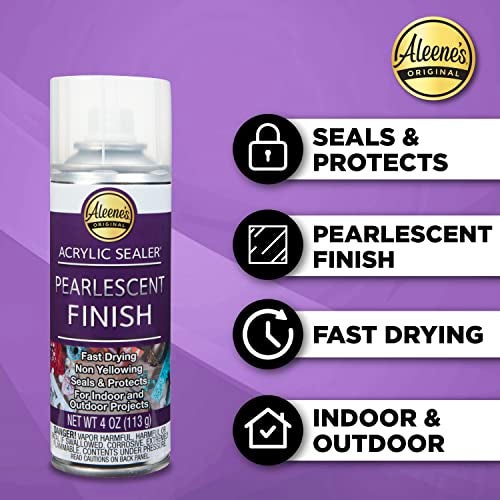 Aleene's Acrylic Spray Sealer Finish Varitey Pack 4 oz. 3 Pack - Gloss, Matte, Pearlescent - Image 5