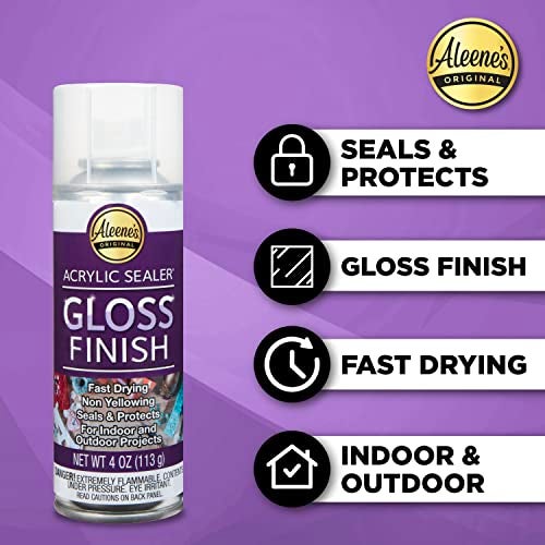 Aleene's Acrylic Spray Sealer Finish Varitey Pack 4 oz. 3 Pack - Gloss, Matte, Pearlescent - Image 4