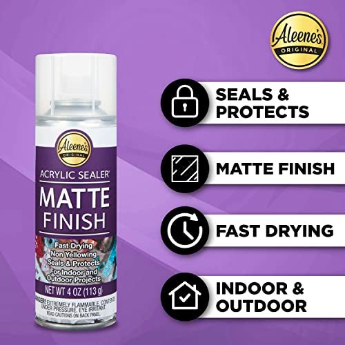 Aleene's Acrylic Spray Sealer Finish Varitey Pack 4 oz. 3 Pack - Gloss, Matte, Pearlescent - Image 3