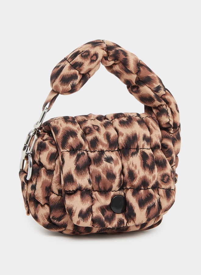 Styli Asymmetric Handle Quilted Handbag - Image 1