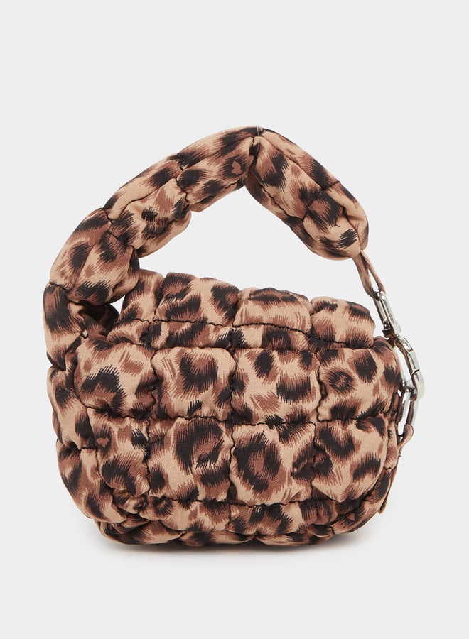 Styli Asymmetric Handle Quilted Handbag - Image 2