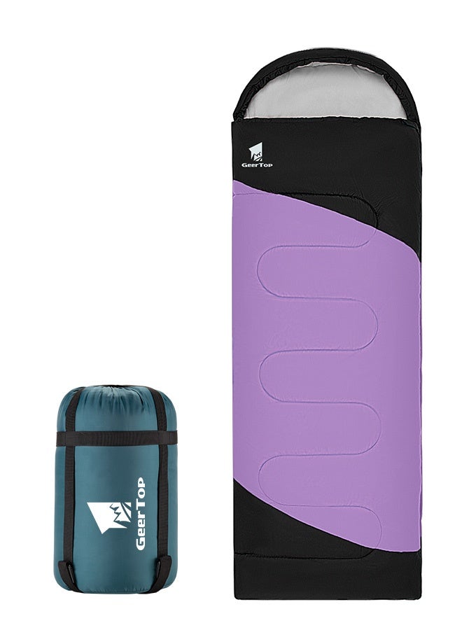 GEERTOP Backpacking Sleeping Bag for Camping, Lightweight Sleeping Bags for Adults Kids Summer Warm Cold Weather Hiking Travel - Image 1