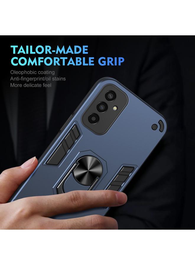 اس-توب جراب لهاتف Samsung Galaxy M13، جراب هاتف مزود بحلقة معدنية مقاومة للصدمات - Image 5