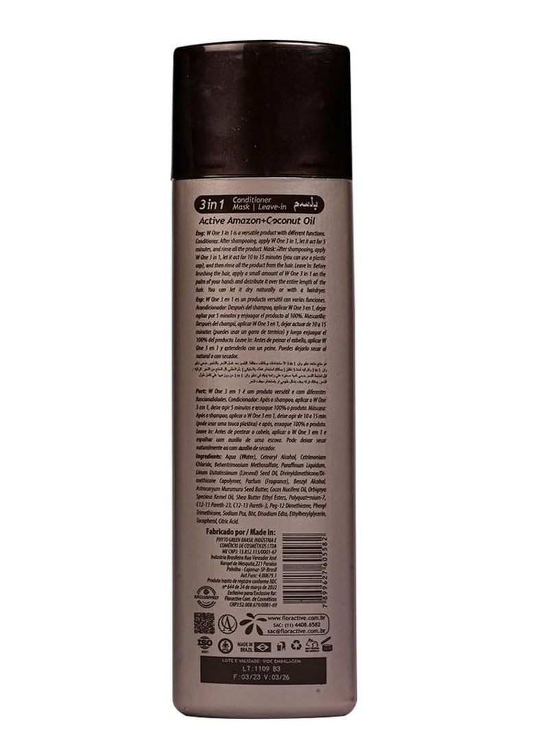 فلوراكتيف بلسم الشعر فلورا اكتيف بروفيشنال دبليو-وان 3 في 1 للعناية المنزلية 300 مل - Image 2