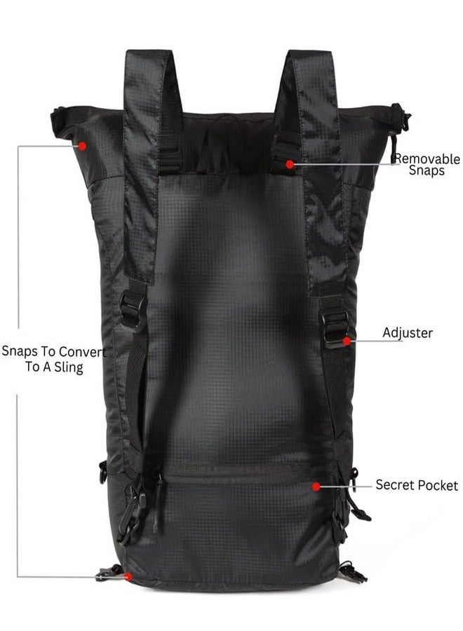 Zingaro ATOM Convertible Travel Backpack, 25L, Large, Waterproof, Multi-Purpose, for Men and Women - Image 3
