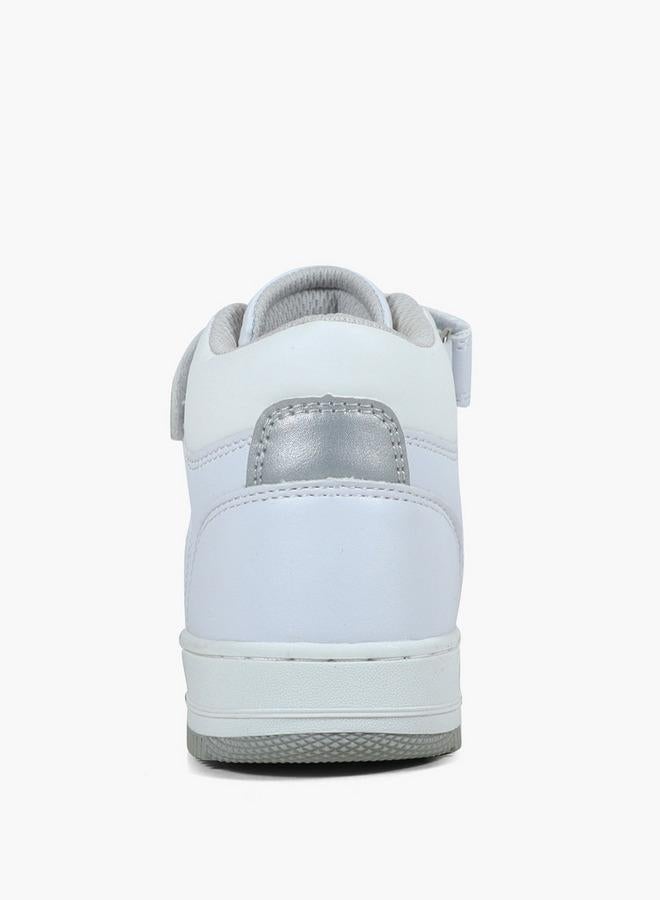 GAP Girls' Boston Mid High Top Sneakers With Hook And Loop Closure - Gpk5217142900 - Image 2